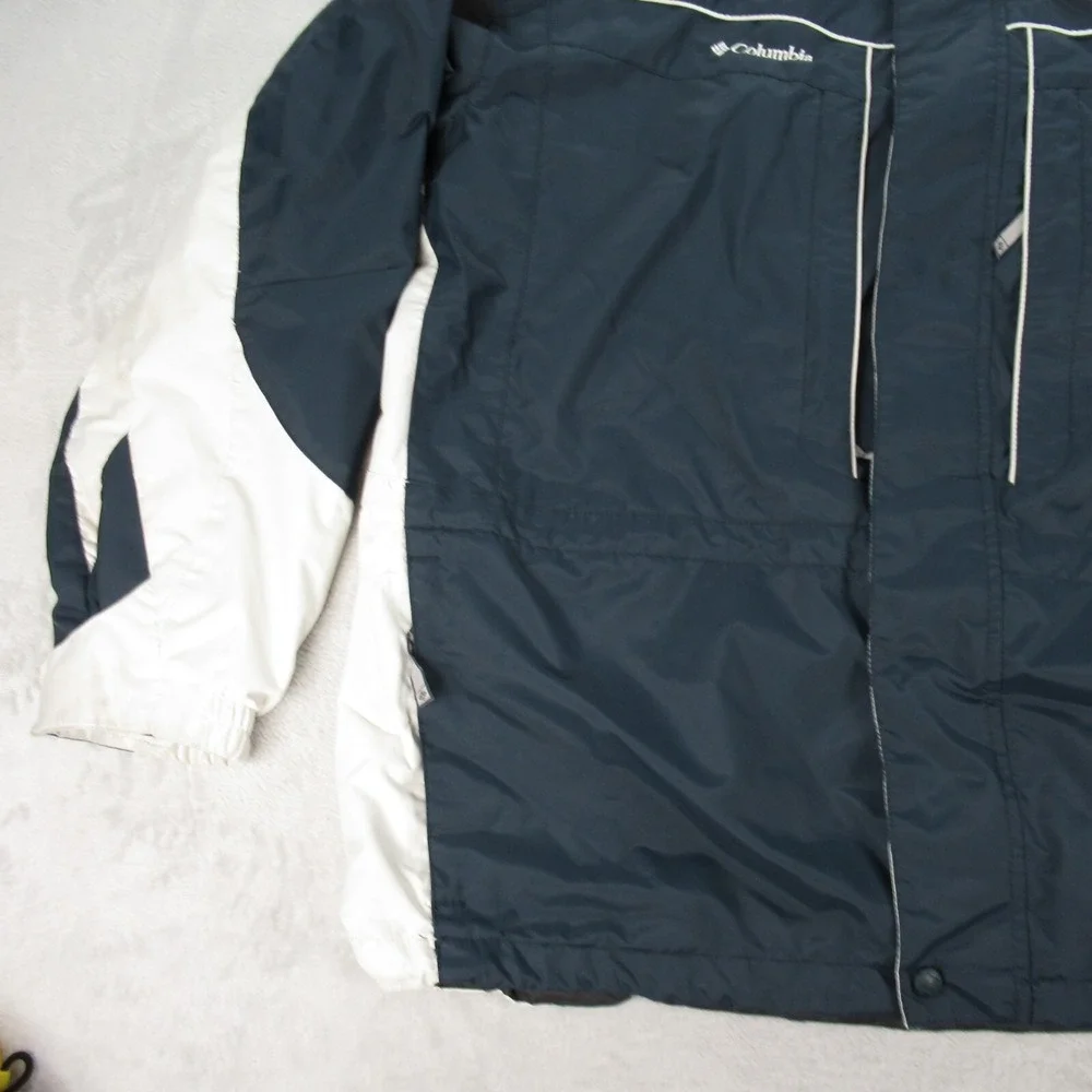 Columbia Jacket Mens XL Blue Interchange Wind Rain Outdoor Hiking 3in1 SHELL